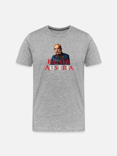 Kaiser Austria – Historical Austria Motif - Men's Premium Organic T-Shirt - heather grey
