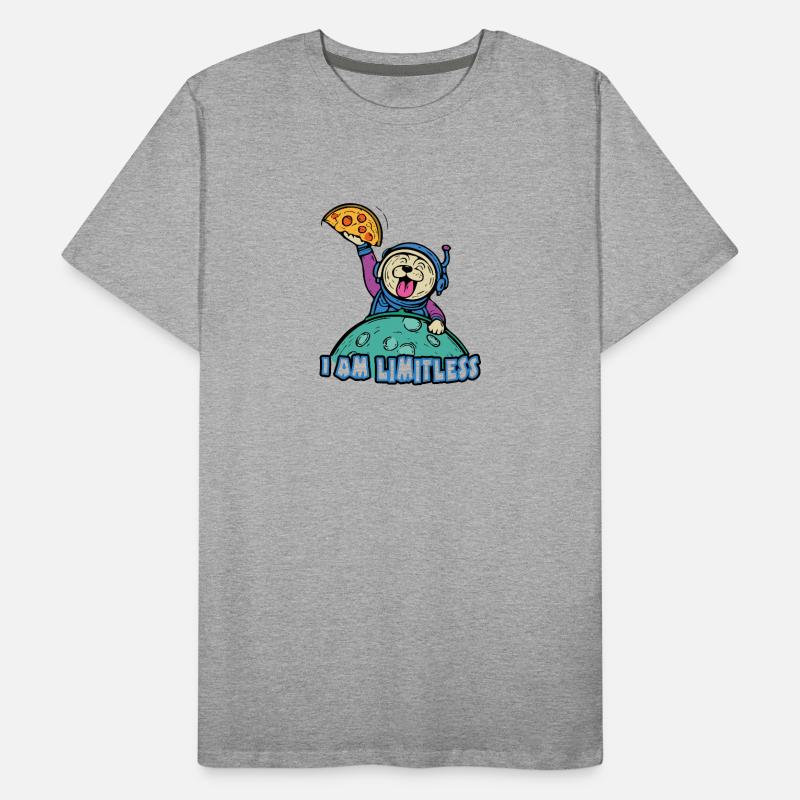 Astronaut orders pizza at Pizzeria Men's Premium Organic T-Shirt