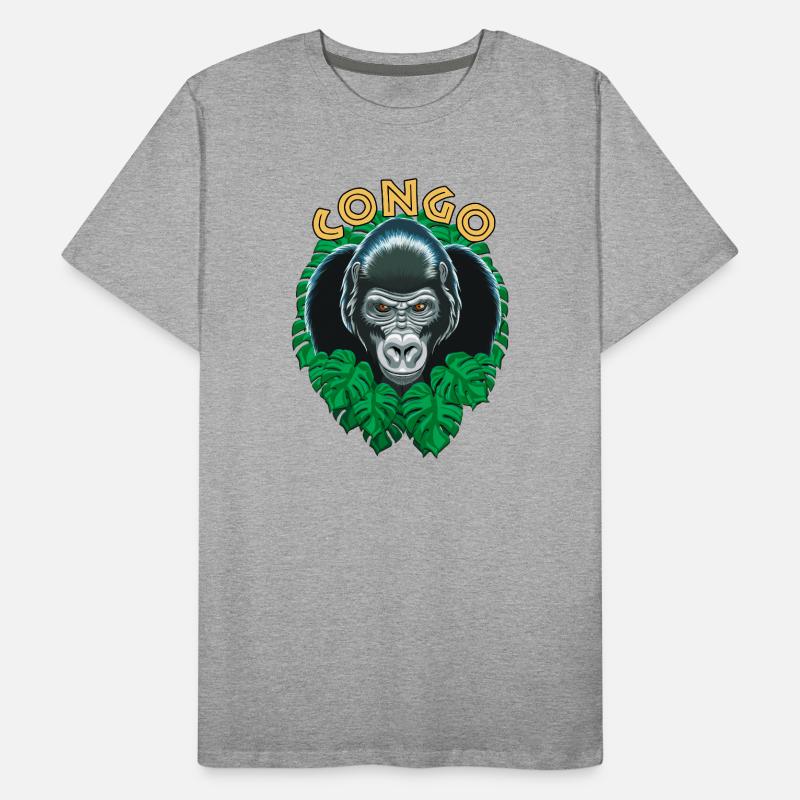 Gorille Du Congo T-shirt bio Premium Homme
