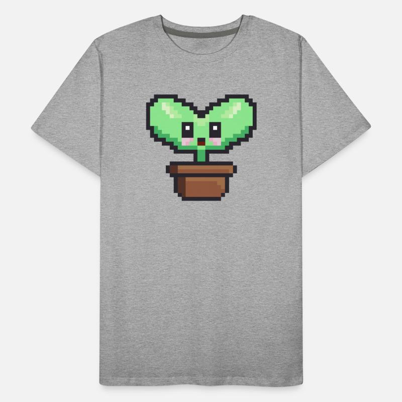Plante pixel art T-shirt bio Premium Homme