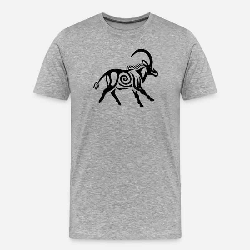 Zobel - Männer Premium Bio T-Shirt - Grau meliert