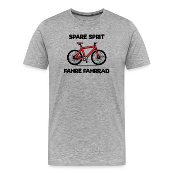 Umwelt Statement Umweltschutz Umweltschützer Natur - Männer Premium Bio T-Shirt - Grau meliert - Vorne - Damien (186cm)