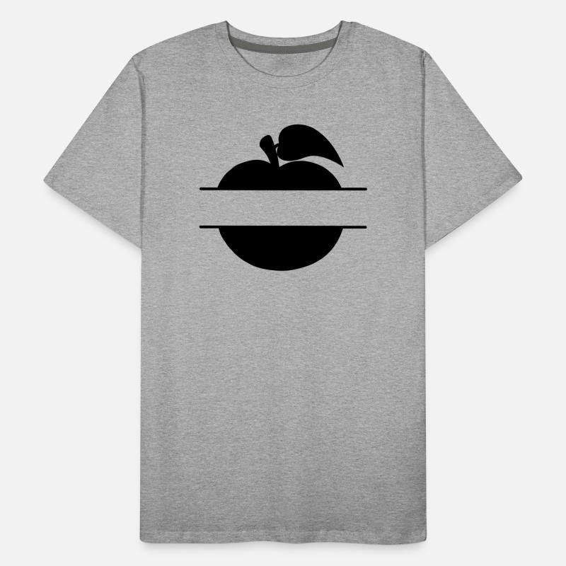 Découpage de texte dans la pomme T-shirt bio Premium Homme