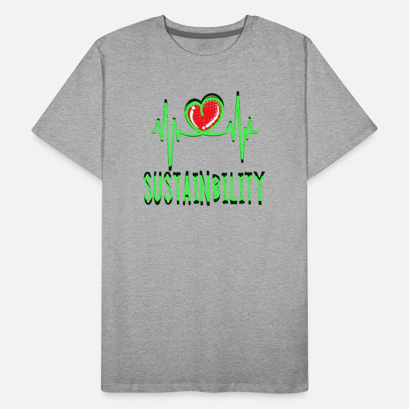 Environment Sustainability Statement Environmental Protection Earth Men's Premium Organic T-Shirt