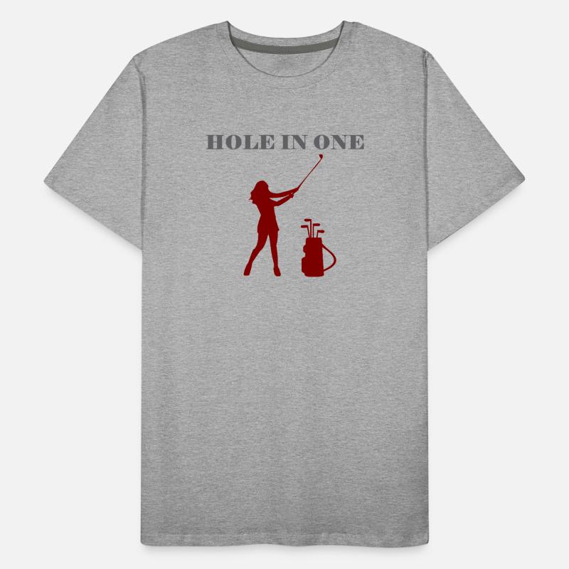 GOLFEUSE HOLE IN ONE T-shirt bio Premium Homme