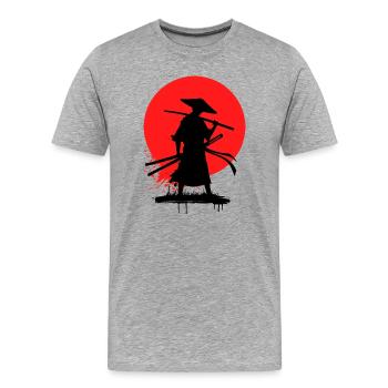 Animation Animation Manga Anime Comic Japanese - Men's Premium Organic T-Shirt - heather grey - Front - Damien (186cm)