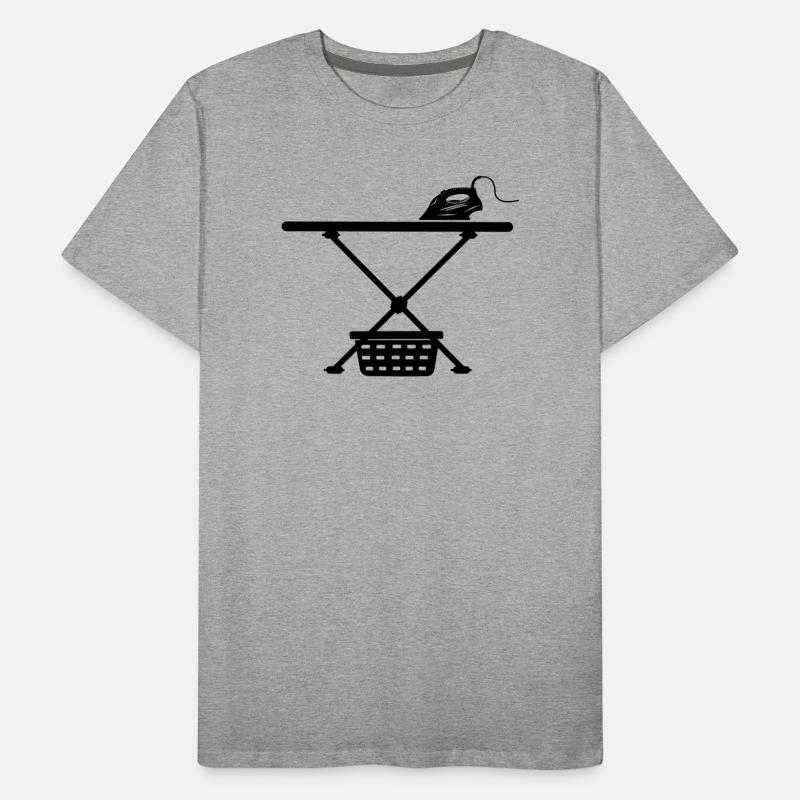 Iron srichplak and laundry basket Men's Premium Organic T-Shirt