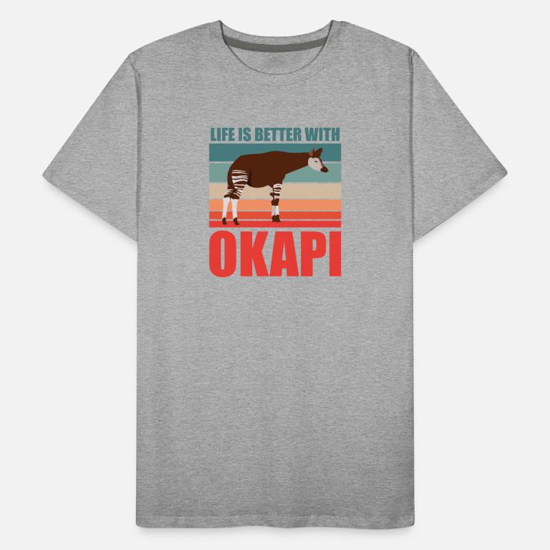 Okapi en harmonie avec la nature T-shirt bio Premium Homme