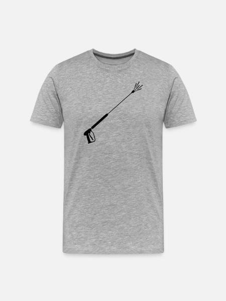 High-pressure sprayer façade cleaning 5 - Men's Premium Organic T-Shirt - heather grey