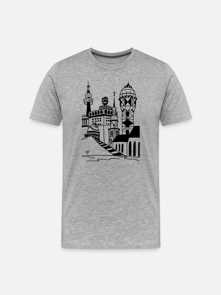 Dortmund H - Männer Premium Bio T-Shirt - Grau meliert