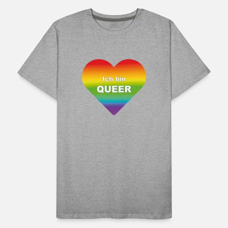 Ich bin queer Männer Premium Bio T-Shirt