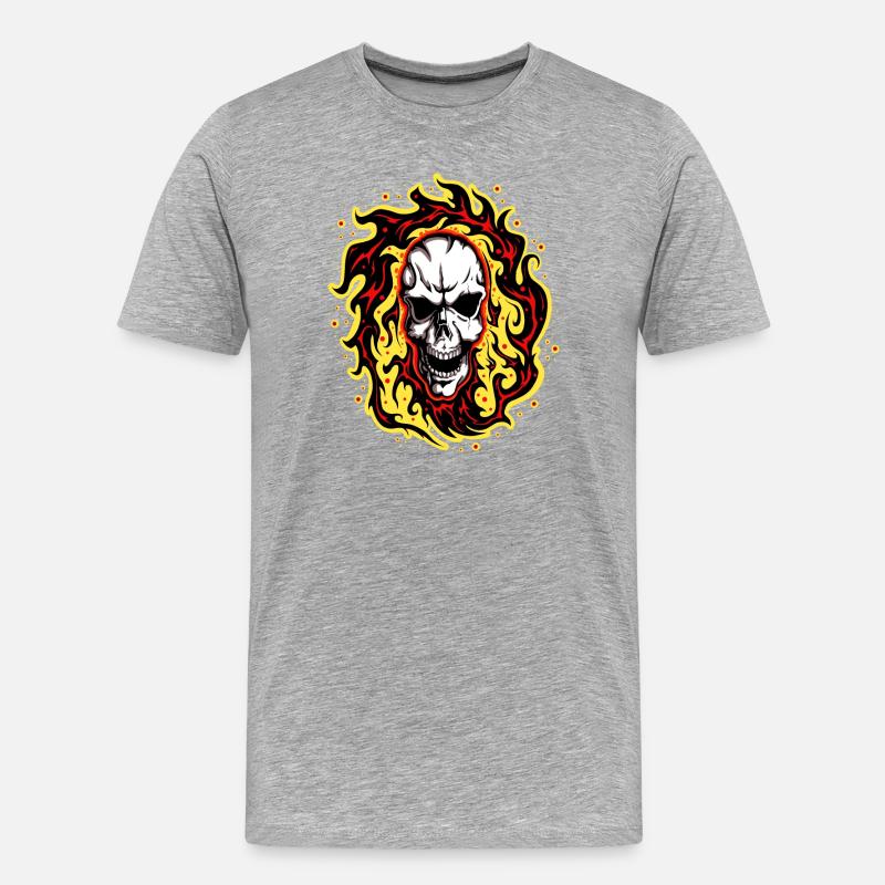 Smoker 2 Anzeigen - Männer Premium Bio T-Shirt - Grau meliert