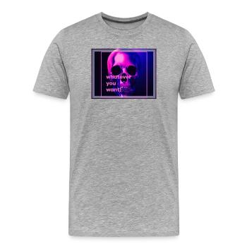 Neu neu neu - Männer Premium Bio T-Shirt - Grau meliert - Vorne - Damien (186cm)