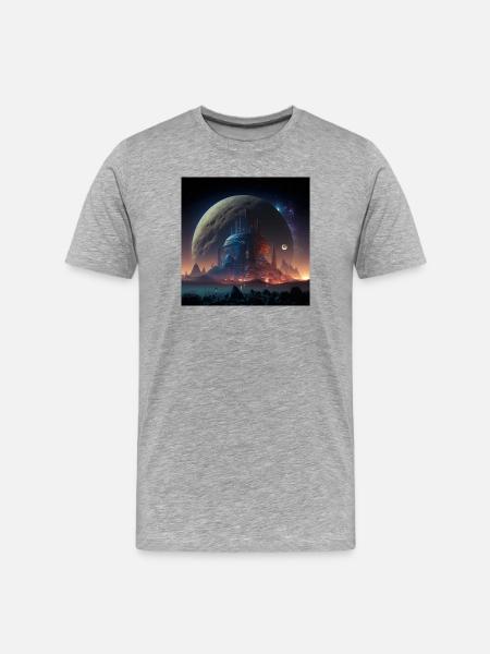 Megalopolis Alien 02 - T-shirt bio Premium Homme - gris chiné