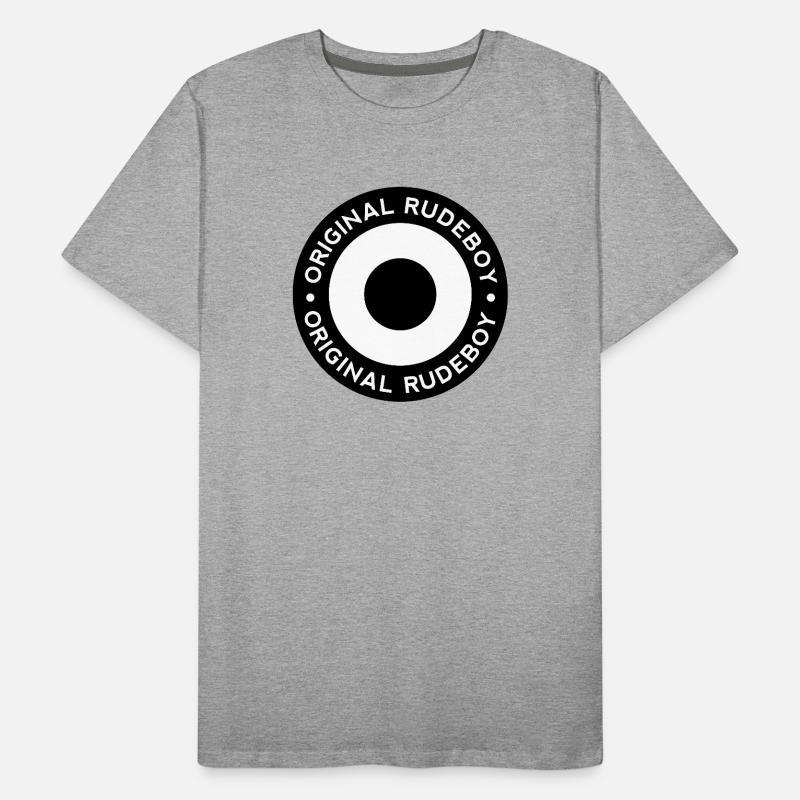 Original Rudeboy - Noir & Blanc Mod Ska T-shirt bio Premium Homme