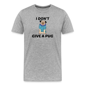 Lieblingstier Hund Statement Haustiere Kuscheltier - Männer Premium Bio T-Shirt - Grau meliert - Vorne - Damien (186cm)