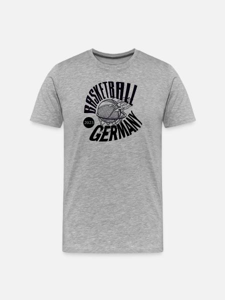 Basketball Germany Tournament Team - Men's Premium Organic T-Shirt - heather grey