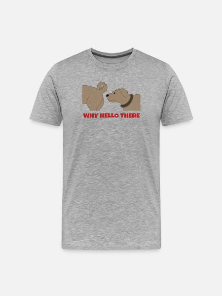 Pets Dog Statement Stuffed Animal Pet - Men's Premium Organic T-Shirt - heather grey