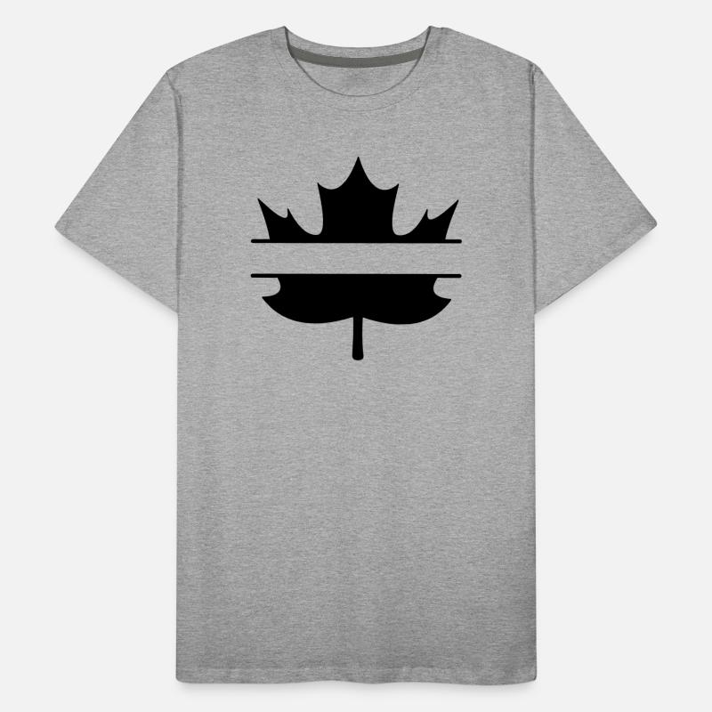 Maple leaf canada middle space veröffentlicht Männer Premium Bio T-Shirt