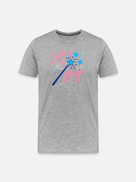 Believe in Magic - Men's Premium Organic T-Shirt - heather grey