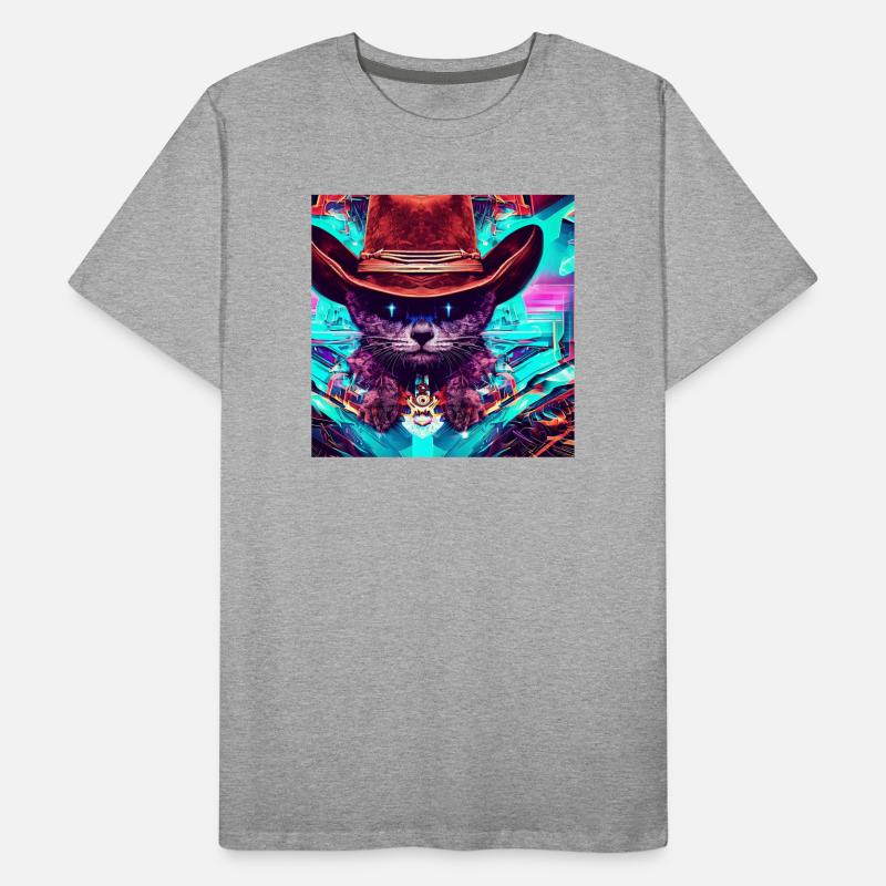 SpaceCat Männer Premium Bio T-Shirt