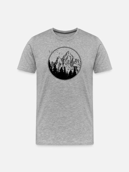 Adventure Awaits - Men's Premium Organic T-Shirt - heather grey