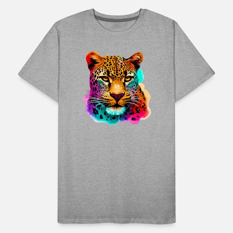 Léopard T-shirt bio Premium Homme