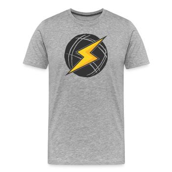 Boule Power! Tenue Boules Boules Boules de Boules Pétanque - T-shirt bio Premium Homme - gris chiné - Devant - Damien (186cm)