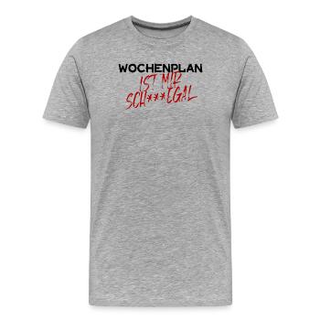 Ruhestand Senior Freizeit Auszeit Rentner Abschied - Männer Premium Bio T-Shirt - Grau meliert - Vorne - Damien (186cm)