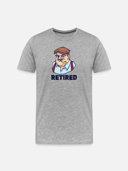 Pension Saying Retirement Retirement Freedom - Men's Premium Organic T-Shirt - heather grey
