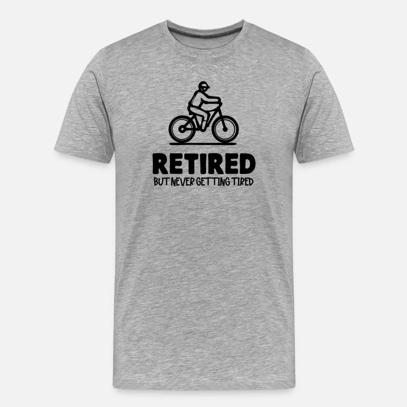 Rentner Ruhestand Statement Lebensabend Pensionist - Männer Premium Bio T-Shirt - Grau meliert