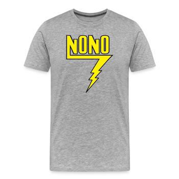 Nono - T-shirt bio Premium Homme - gris chiné - Devant - Damien (186cm)