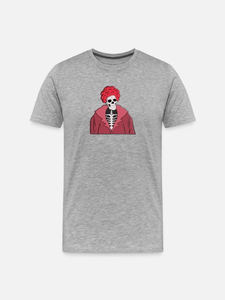 Crâne élégant - T-shirt bio Premium Homme - gris chiné