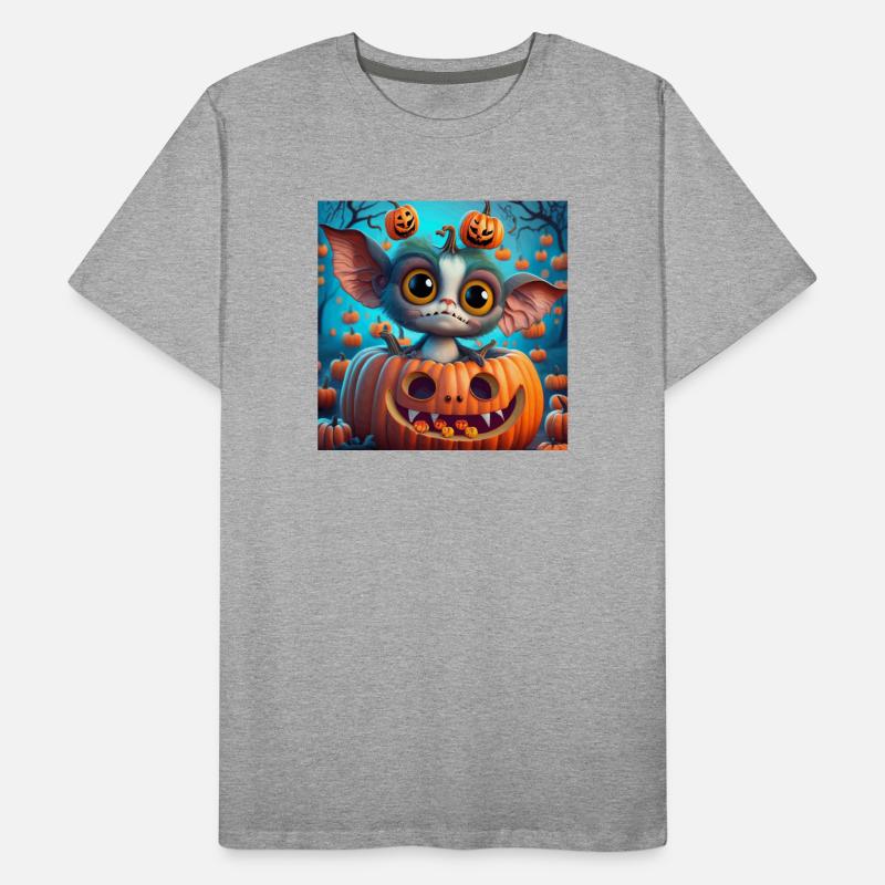 Petite Créature de Halloween dans Citrouille T-shirt bio Premium Homme