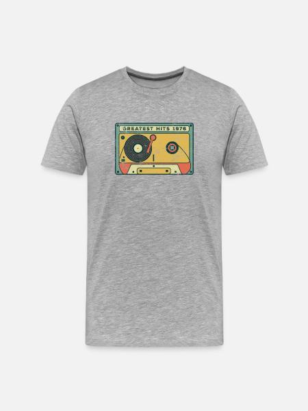 Millésime 1976 - T-shirt bio Premium Homme - gris chiné