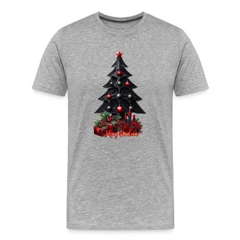 Ajoutez une touche de glamour gothique à vos vacances - T-shirt bio Premium Homme - gris chiné - Devant - Damien (186cm)