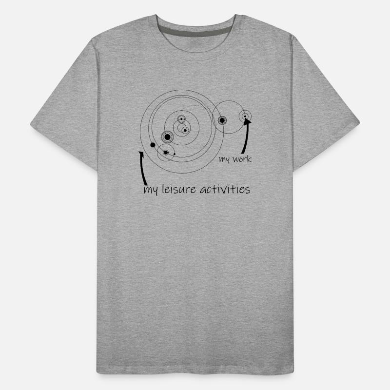 life & work circles (black) Männer Premium Bio T-Shirt