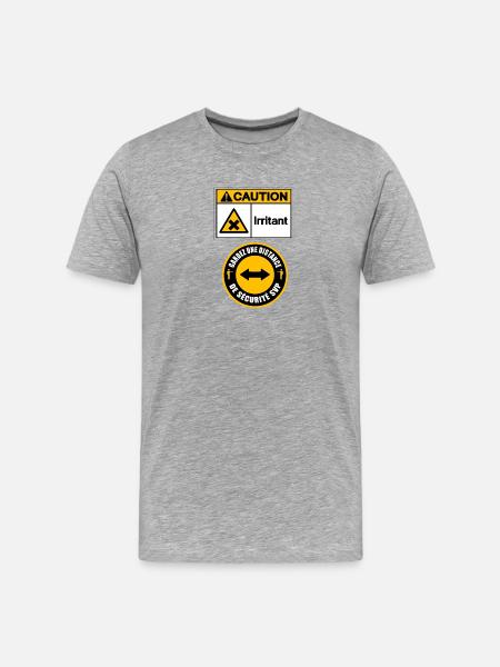 Irritating - Men's Premium Organic T-Shirt - heather grey