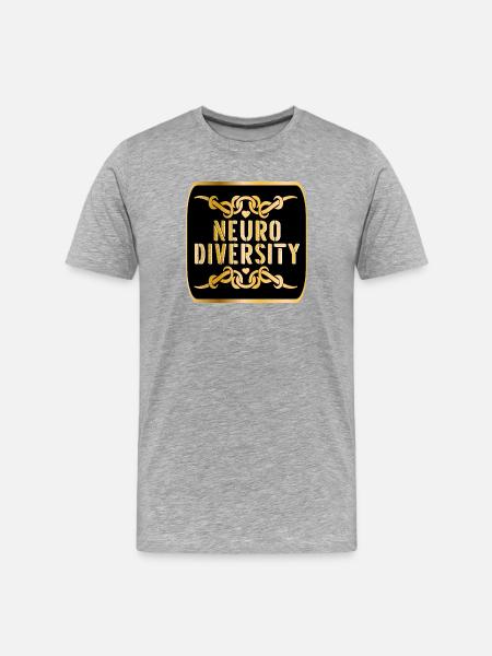 NEURODIVERSITY - Men's Premium Organic T-Shirt - heather grey