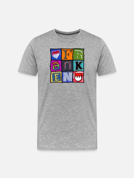 Franconia - Pop Art - Cool - Men's Premium Organic T-Shirt - heather grey