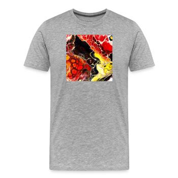 Imagination - Men's Premium Organic T-Shirt - heather grey - Front - Damien (186cm)