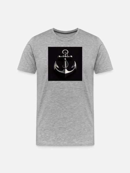 Anchor maritime - Men's Premium Organic T-Shirt - heather grey
