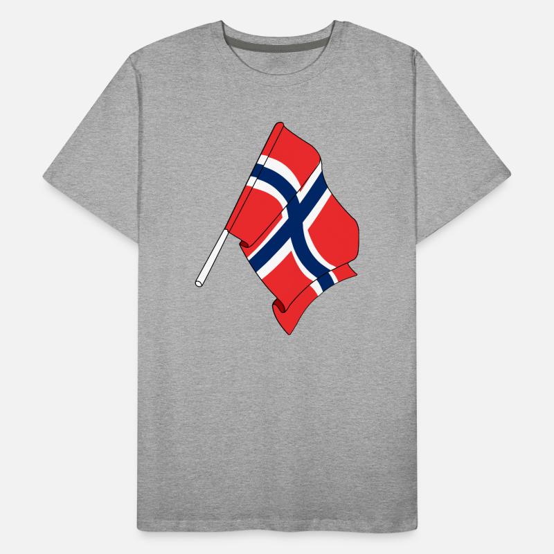 Flag Norway Men's Premium Organic T-Shirt