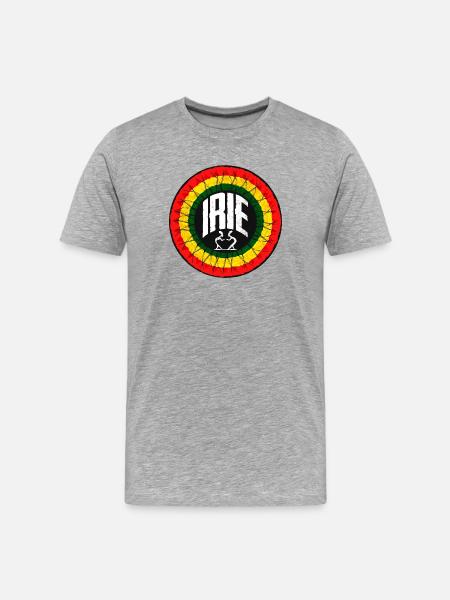 Irie - Reggae - Men's Premium Organic T-Shirt - heather grey