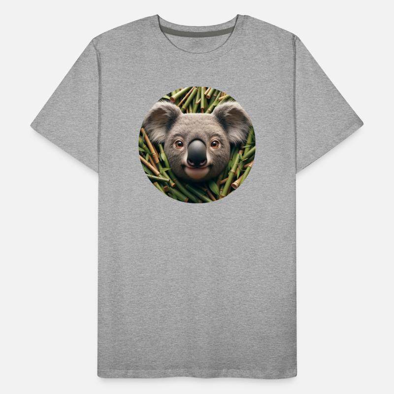 Koala in animation style Men's Premium Organic T-Shirt