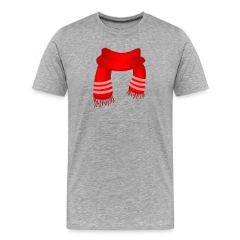 Frohe weihnachten Frohe weihnachten Frohe weihnach - Männer Premium Bio T-Shirt - Grau meliert - Vorne - Damien (186cm)