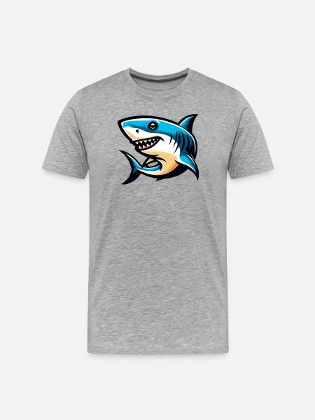 White Shark - Men's Premium Organic T-Shirt - heather grey