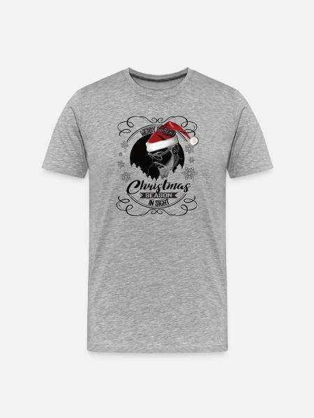 Noël en vue – Un design cool - T-shirt bio Premium Homme - gris chiné