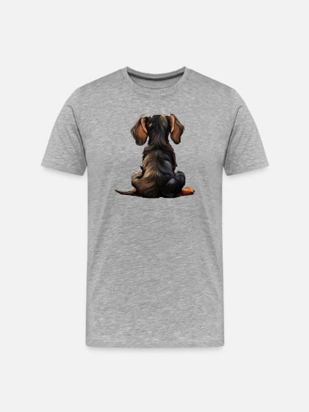 Teckel - T-shirt bio Premium Homme - gris chiné