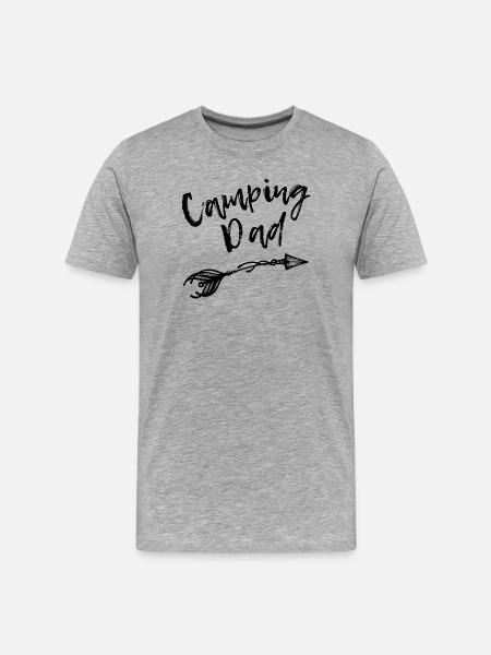 Hikers Campers Holidays Camping Statement Nature - Men's Premium Organic T-Shirt - heather grey